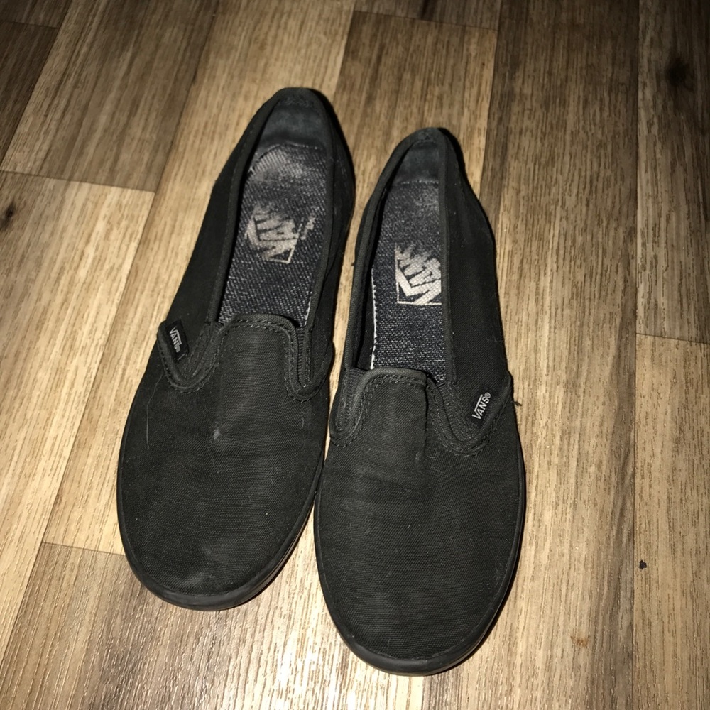 Black slip on vans